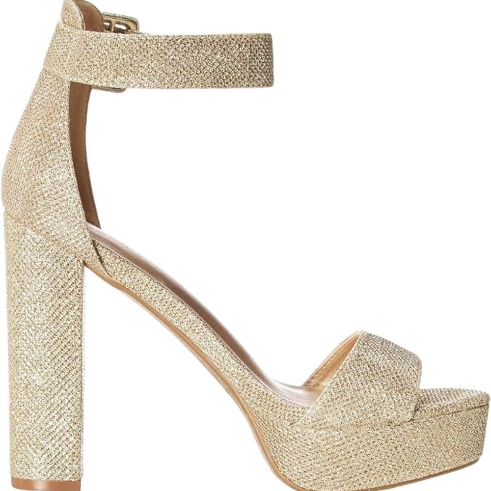 BNWT GOLD PLATFORM SHOES